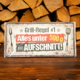 METALLSCHILD - Grill Regel...
