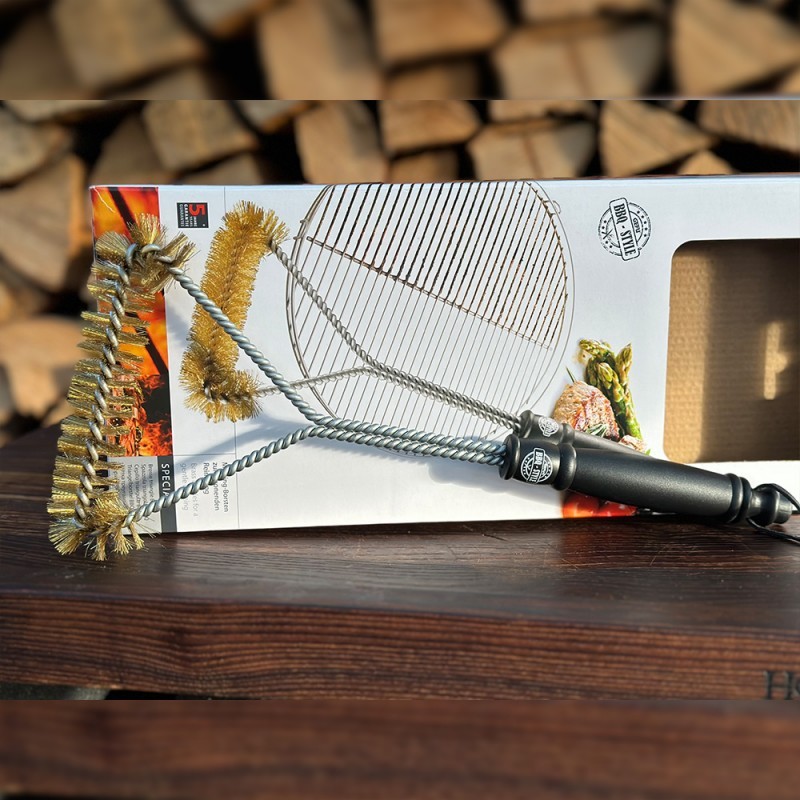 Z GRILLS Edelstahl Pellet Räucherrohr 30,5 Cm – Für Heiß- & Kalträuchern, Inkl. 2 Haken & Bürste